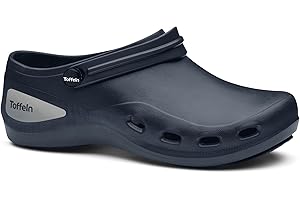 Toffeln AktivKlog Clogs – Lightweight, Comfortable, Breathable, Slip Resistant, Theatre Clogs - Shock Absorbing Anti-Static Materials, Microfibre Insole, Perfect for Nurses & Doctors