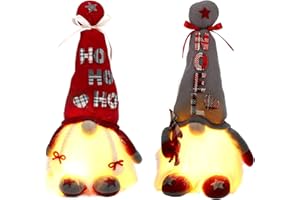 TSLBW Gnomo de Navidad 2 Piezas, Muñeco sin Rostro con Patas Largas de Punto, Figuras de Duende Enano de Navidad Gonk, decoración de Mesa, Adorno de Mesa navideño, Regalos