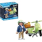 PLAYMOBIL Cars 71621 1969 Vespa 150 Sprint Veloce, Verde Claro, Modelo Fiel para coleccionistas y Aficionados, Incluye Acceso