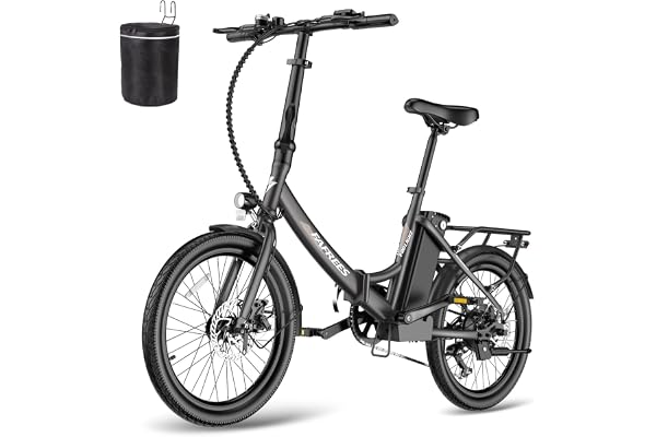 Fafrees Elcykel F20 Light, 20-tums hopfällbar elektrisk stadscykel, 250 W motor, löstagbart batteri 36 V 16,75 Ah, räckvidd 6