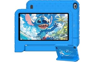 Biegedy Android 14 Tablet, 7 Zoll, 10GB RAM + 64GB ROM/TF 512GB, Octa-Core 1.8GHz | Kinder Pädagogisch | Elterliche Kontrolle | 5G WLAN | Dual Kamera | BT 5.0, Mit Holster Blau