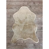 Raschel Carpet Kalın Kahverengi Peluş Post Halı, 120 x 170