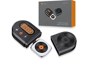 Neoteck Tester Scala Forza di Stilo per Giradischi Bilancia 0.01g LCD Retroilluminazione Arancia Giradischi Stilo Force Gauge Tester per Braccio Giradischi Fono Cassetta Musicale