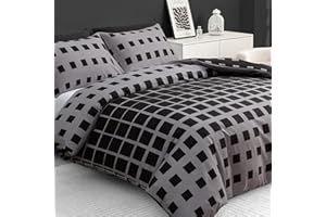 Grace King Size Duvet Cover Sets - Premium Microfiber Kingsize Duvet Cover Sets (230 x 220 cm) 3 PCs - Ultrasoft Hypoallergenic Reversible Quilt Cover Bedding Set With Zipper Closure