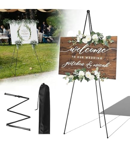 STARVAST 3 Cavalletti Regolabili In Metallo Da 168,5 Cm – Pieghevoli, Antiscivolo, Per Esposizioni, Matrimoni E Pittura
