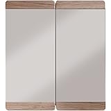 trendteam smart living Badezimmer Spiegel Spiegelschrank Malea, 65 x 70 x 15 cm, Korpus in Eiche San Remo Hell Nachbildung mi