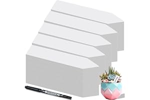 GUCASS 300 Stück Pflanzenschilder | 300x Weiß Mit Marker | aus Premium Kunststoff, Pflanzenstecker zum Beschriften wetterfest, Stecketiketten Pflanzen Für Gemüse, Kräuter, blumen