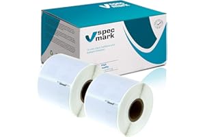 specmark 2 rolki etykiet do DYMO 99015 54 mm x 70 mm S0722440 320 sztuk kompatybilne ze wszystkimi drukarkami etykiet Label-Writer 450 4XL Seiko-SLP