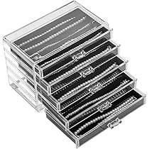 misaya Organizer per gioielli con 5 cassetti, regalo di compleanno e