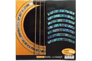 INLAYSTICKERS Inlay Stickers RS-244ST-BL Guitarras acústicas - Roseta/Purfling - Rayas - Azul abulón