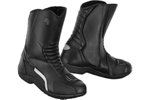 VASTER Real Leather Motorcycle Touring Boots Adventure Waterproof Motorbike Boots for riders
