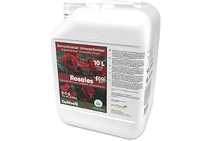 CULTIVERS Engrais Bio pour Roses 10 L. Engrais Liquide Feuilles Plus Vertes, Plus Grande Floraison et intensifie la Couleur. avec des macronutriments et des micronutriments. Engrais 100% Biologique