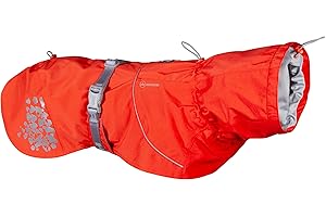 Hurtta Monsoon Coat ECO, Dog Raincoat, Rosehip, 18 in