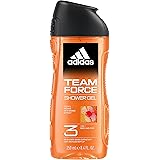 Adidas, Team Force Gel Doccia Bagnoschiuma 3 in 1 per Corpo, Capelli e Viso, Formula Vegana, 250ml