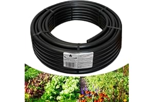 acquaverde | Tubo in Polietilene Ø 25 mm PN6, Rotolo da 50 mt a Bassa Densità PE-BD per Irrigazione di Campi, Orto, Giardino e Sistemi Irrigui, Resistente a Raggi UV e Fertilizzanti - Orto Facile