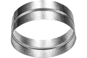 REPA MARKET ø150 mm Prolunga di sfiato per connettore condotto di sfiato in metallo, raccordo per tubo in metallo zincato, accoppiatore di sfiato per essiccatore, giunto per tubo in carburo