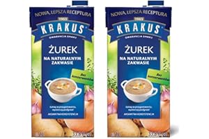 Krakus Zurek fertige Sauermehlsuppe - Roggensuppe 2 mal 1 Liter - Original aus Polen - polski Zurek zupa gotowa dwa razy 1 Litr