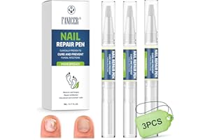 NAILGELER 3 Piezas Nail Care Pen, Bolígrafo para cuidado de uñas, Nail Treatment Pen Lápiz para El Cuidado de Las Uñas, Eparación de Las Uñas Dañadas y Las Uñas envejecidas, Reparación de Uñas Rotas Deja pies