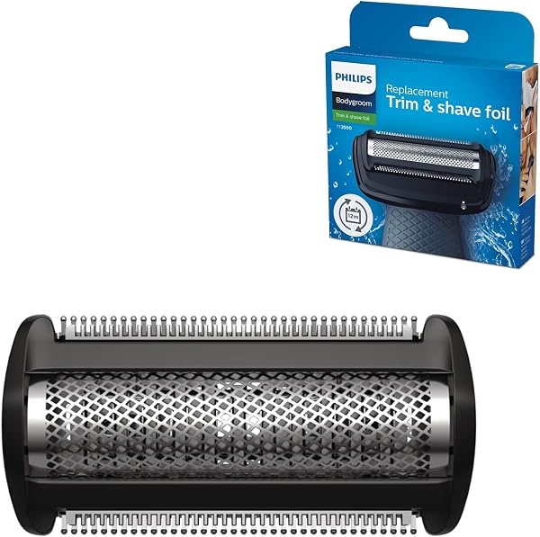 Philips TT2000/43, Depilación masculina, Cabezal de Recambio, compatible con las Afeitadoras Corporales Philips Serie 7000, 5000 y 3000 - 1