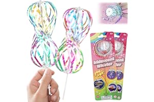 VEQENIFY 2 Stück Rainbow Twirler & Spinner Magic Regenbogen-Twirler & Wirbel für Partys, Festivals und Kinder & Erwachsene Coole Tanzrequisite