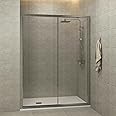 Royal Bathrooms 1700mm Sliding Shower Door 6mm Safety Tempered Glass Reversible Chrome