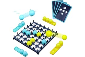 TNSLAND Bounce Off Party-Spiel (4 Gewinnt) - Jumping Ball Abprallen Für 2-4 Spieler - Desktop Bouncing Toy Für Familie Und Party