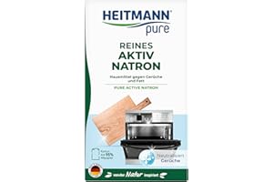 ‎HEITMANN PURE HEITMANN pure Reines Aktiv-Natron | Entfernt zuverlässig Fett, Gerüche und Flecken im ganzen Haushalt | 450 g