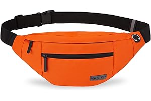 MAXTOP Duża saszetka unisex z uchwytem na kask i 4 kieszeniami na zamek błyskawiczny, regulowany pasek na rower, bieganie, jogging, podróż, trening, jazda na rowerze, fitness, wędrówki