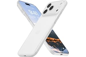 memumi Etui do iPhone 17 Pro Max, UltraCienka 0,3 mm i Lekka, Matowe Wykończenie [Antypoślizgowe, Odporne na Zarysowania] Kompatybilne z iPhone 17 Pro Max -Trans-biały
