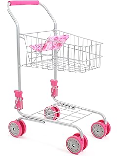 toy shopping trolley with doll seat