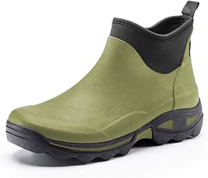 STIVALE DA LAVORO Uomo PCV Gomma Stivali BASSI Antiscivolo caccia pesca  pioggia- EUR 13,99 - PicClick IT
