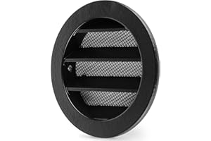 calimaero® WSGB Griglia Aerazione Tonda 80 mm Griglia Ventilazione con Zanzariera Fusione di Alluminio Griglia di Ventilazione per Case Mobili, Casette da giardino, Stabile ai raggi UV, Antiruggine