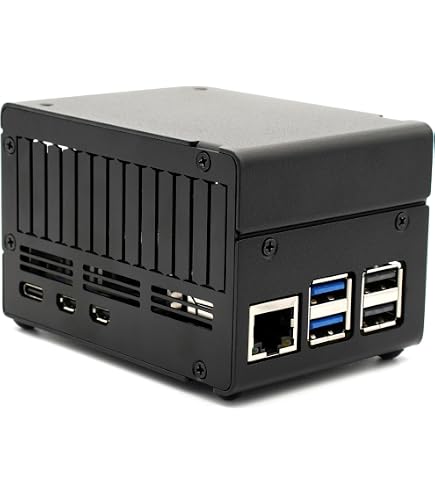 Case Pironman 5 Per Raspberry Pi 5 – Mini PC Con Supporto NVMe M.2 PCIe, Ventole RGB, OLED, Alluminio