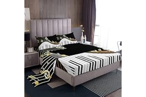 LOUSSIESD Set di lenzuola per pianoforte per bambini, con musica classica, biancheria da letto musicale per bambini, con tasca profonda e senza pieghe, ipoallergeniche, morbide e accoglienti.