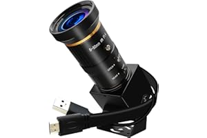 ELP Caméra USB 4K USB 3.0 HDMI Zoom manuel 5-50 mm 10X Webcam 4K 60fps PC Caméra Ordinateur Camera Ordinateur Gros plan USB Caméra H.264 Industrie USB Caméra de sécurité