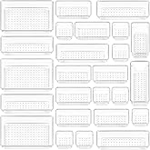 Vtopmart 25 Pack Drawer Organiser, 4-Size Makeup Organizer Trays for Vanity, Bathroom, Desk, Office, Bedroom