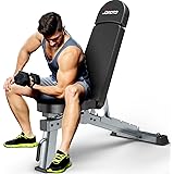 JOROTO MD80 Panca Pesi Regolabile - Panca Palestra Con Carico Totale Di 450 Kg, Esercizi Su Panca Verticale, Inclinata, Incli