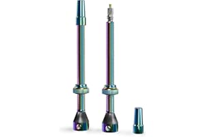 Shredr. Set di valvole Tubeless | Presta Valvole per pneumatici senza tubi, alluminio super leggero, anodizzato colorato, valvola francese, per bici da strada/Gravel Aero, 80 mm
