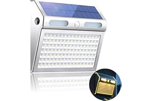 TOTHDATE Front Door Solar Light with Motion Sensor, Warm White Light 112 LEDs Solar Wall Light IP65 Waterproof 2200mAh Solar Security Light for Yard Garage Garden Fence