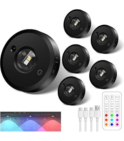 Luci LED Da Armadio Ricaricabili Con Telecomando - 9 Colori, Dimmerabili, Adesive O Magnetiche, Per Dispense, Cucine, Camere Da Letto