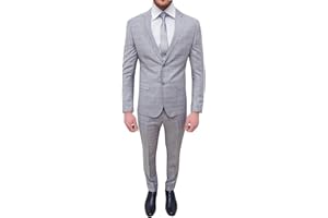 EVOGA Abito Completo Uomo Sartoriale Smoking Vestito Elegante Formale Cerimonia