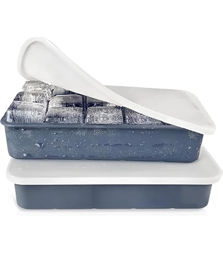 Ankway Eiswürfelformen 2er Pack - Mit Deckel, 30 Fächer, BPA Frei