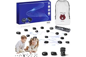 SEO-FANALLY Magnetic Chess Game, Scacchi Magnetici, Gioco Calamite, Giochi da Tavolo Bambini Adulti, Set di Scacchiere Portatile di alta Qualità per Riunioni di Famiglia e Viagg