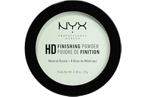 NYX Professional Makeup Polvos fijadores High Definition Finishing Powder, Polvos compactos, Unifica la piel, Acabado mate, Absorbe brillos, Fórmula vegana, Tono: Mint Green