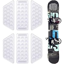 20 Stomp Pad Autoadesivi Per Snowboard E Sci – Punte 3D In Ferro Resistente, Finitura Argento, Antiscivolo E Antiusura, Per Sci Alpino, Fondo E Parco
