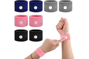 Amaxiu 4 pary opasek na chorobę lokomocyjną, opaski na rękę na chorobę lokomocyjną Naturalna akupresura Opaska na nudności w ciąży Poranny samochód Latanie nad morzem Wycieczka Zawroty głowy Niepokój