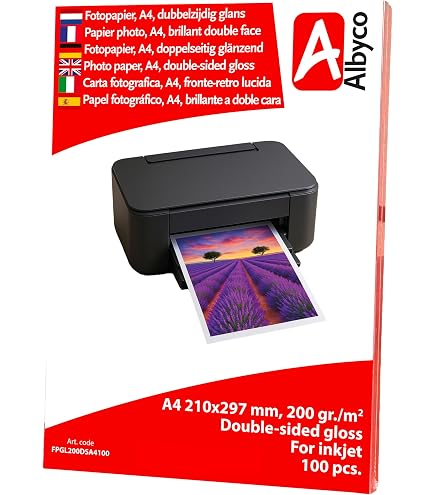 M-Budget · Carta fotografica per stampanti a getto d'inchiostro · A4, 180 g, 35 fogli
