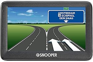 Snooper Ventura S5100 Plus Caravan and Motorhome Sat Nav with Multiroute, Junction and Lane Guidance Technology - Includes Free Lifetime UK/EU Map Updates and 5 Inch LCD Display - Black