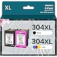 Wewant 304XL Cartucce d'inchiostro per HP 304 XL Nero e Colore, ad Alta Capacità, per DeskJet 2600 2620 2630 3700 3720 3730 3