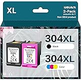 Wewant 304XL Cartucce d'inchiostro per HP 304 XL Nero e Colore, ad Alta Capacità, per DeskJet 2600 2620 2630 3700 3720 3730 3